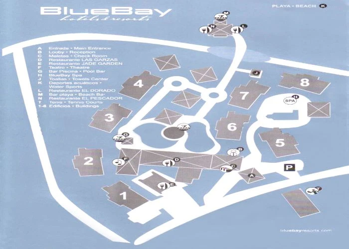 Mapa Blue Bay Villas Doradas